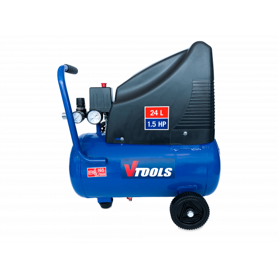 VTOOLS Portable 24 Liter Air Compressor For All Size Tires