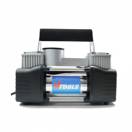 VTOOLS 12V Air Compressor Double Cylinder Heavy Duty