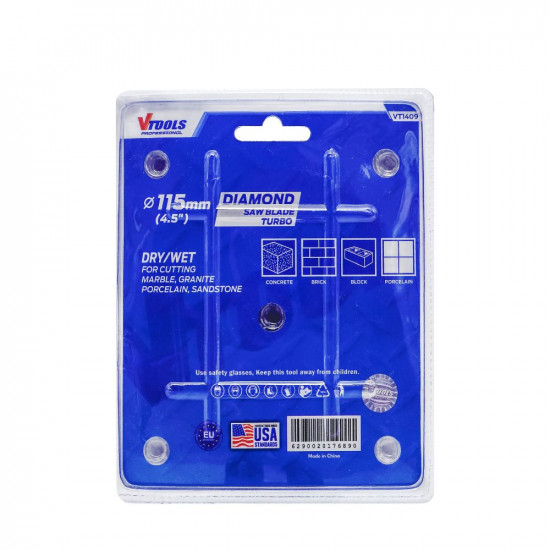 VTOOLS 4.5 Inch Diamond Saw Blade, Stainless Steel