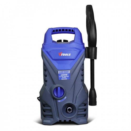 VTOOLS 1500W 120Bar Corded Electric Pressure Washer With 5 Meter Hose