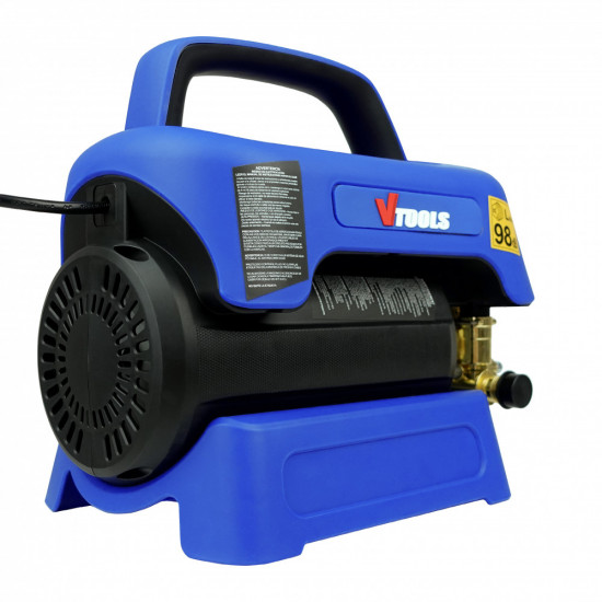 VTOOLS 120 Bar Electric Induction Pressure Washer With 5 Meter Hose & Soap Dispenser