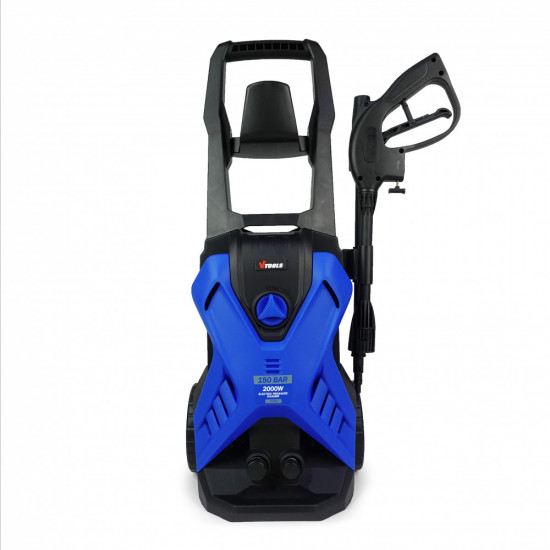 VTOOLS 150 Bar Electric Pressure Washer With 2 Wheels,5 Meter Hose and Soap Dispenser