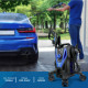 VTOOLS 120 Bar Electric Pressure Washer With 4Wheels,5 Meter Hose & Soap Dispenser