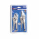 2PCS Mini 4-Inch Curved & Long Nose Locking Pliers