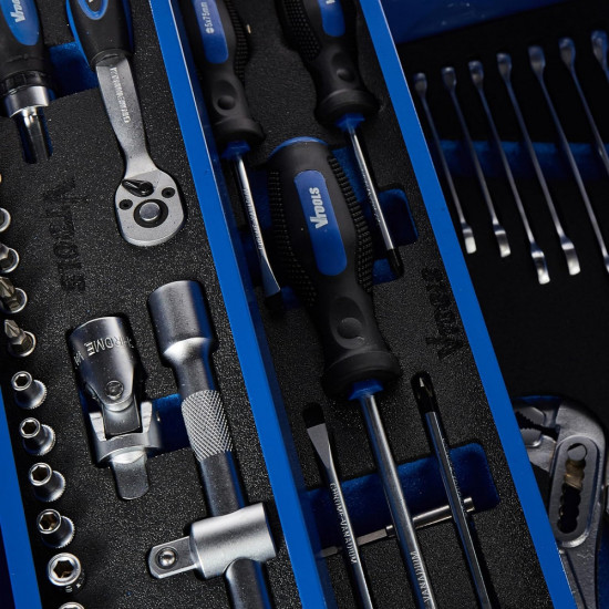 Multi-Purpose 104 Pcs Tool Kit in Folding Tool Box