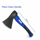 15 Inch Carbon Steel Chopping Axe Hammer with Fiber Glass Handle, 800g