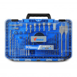 VTOOLS 90 Piece Drill & Screwdriver Bit Set