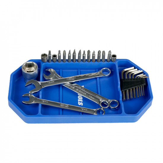 VTOOLS Premium Quality Non Slip Semi Rigid Rubber Tool Tray and Organizer (Small)