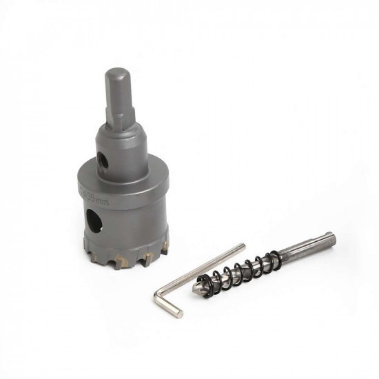 35mm TCT Hole Saw Cutter with Pilot Drill Bit and Allen Wrench