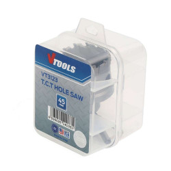 45mm TCT Hole Saw Cutter with Pilot Drill Bit and Allen Wrench