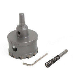 55mm TCT Hole Saw Cutter with Pilot Drill Bit and Allen Wrench