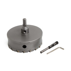 100mm TCT Hole Saw Cutter with Pilot Drill Bit and Allen Wrench