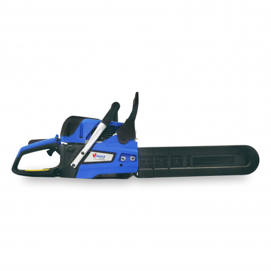 VTOOLS 16 Inch 45cc Gasoline Chainsaw, 550ml Fuel Tank, 2-Stroke Handheld with Air-Cooled Engine