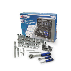 94 PC 1/2 & 1/4 Impact Socket & Spanner Tool Set