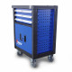 VTOOLS Roller Cabinet with 3-Drawer and ABS Plastic Top