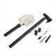 VTOOLS 9 In 1 Survival Shovel with Axe, Multifunctional Tactical Folding Shovel