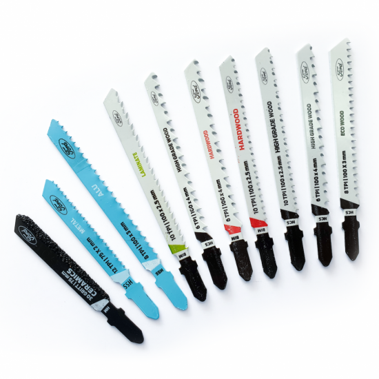 Ford 10Pcs Jig Saw Blade Set