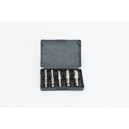VTOOLS 5pcs Damaged Screw Remover Set with Plastic Casing